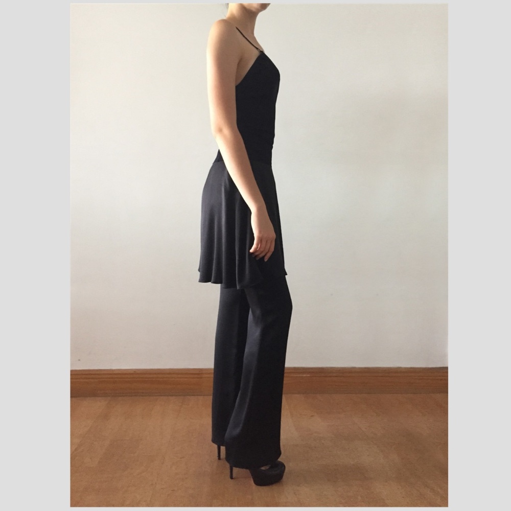 Chanel silk Trousers with attached skirt - Picture 4 of 13